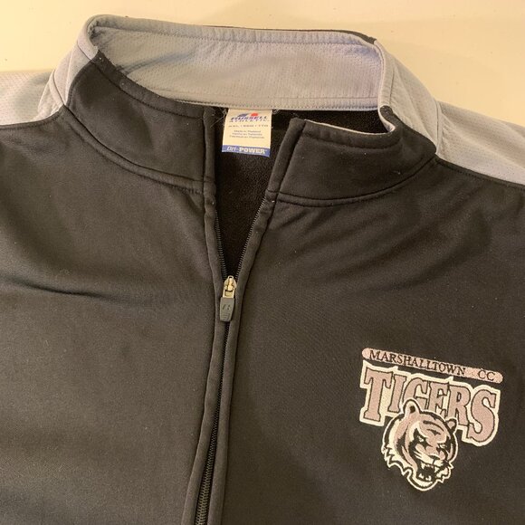 Russell Athletics XXL Marshalltown Tigers Black & Gray Full-Zip Jacket - Picture 1 of 8
